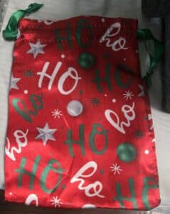 Satin Christmas Bag
