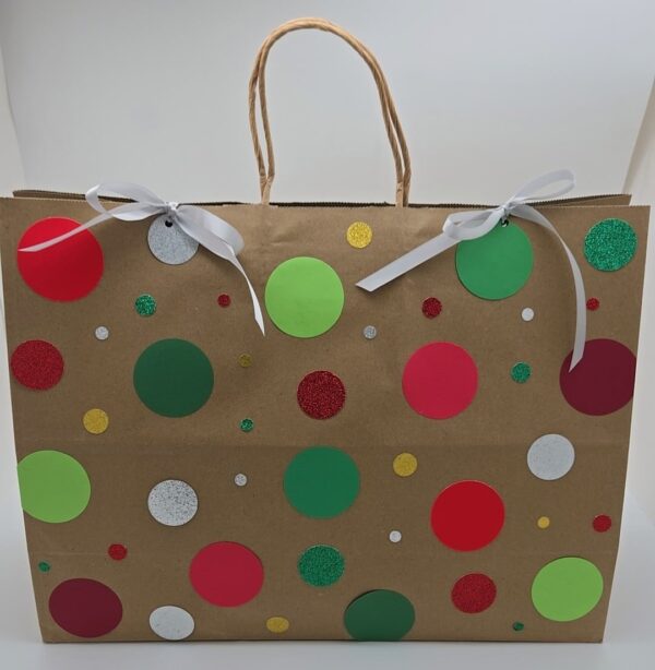 Large Bag: CHRISTMAS DOTS